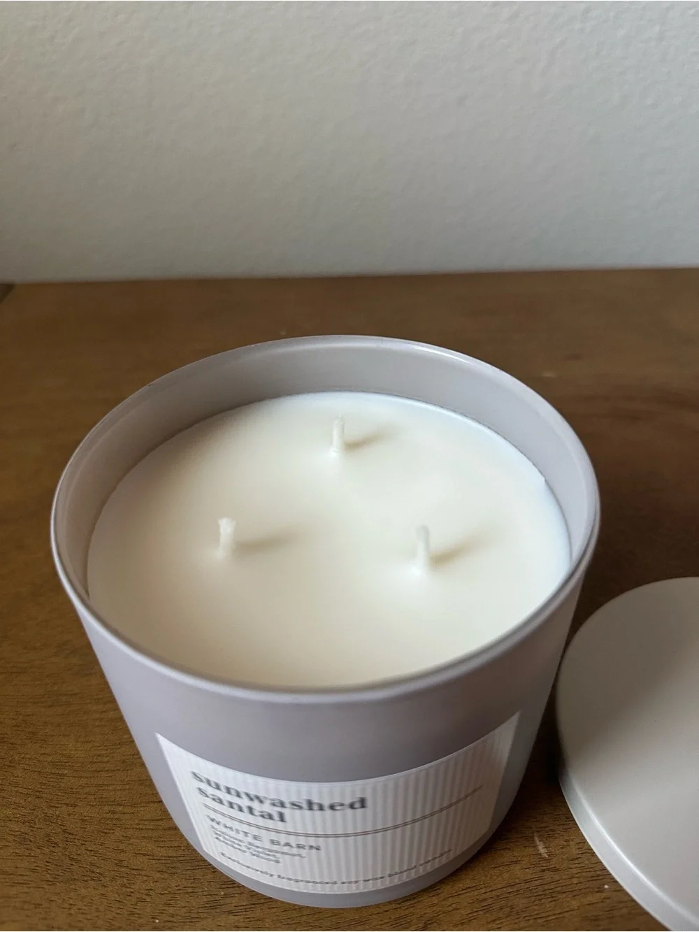 NEW bath and body works SUNWASHED SANTAL 3 wick Candle NEW